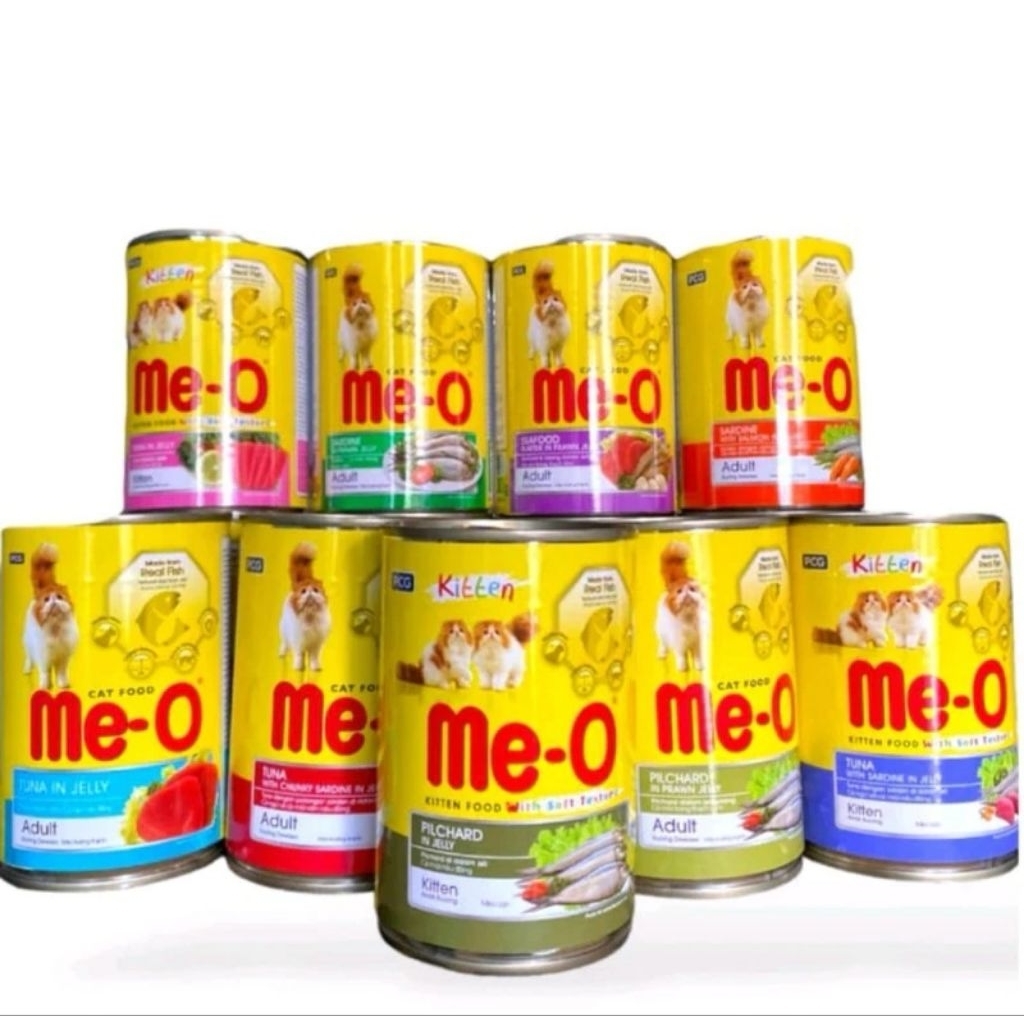 Meo Wetfood Kaleng 400 gram Meo Makanan Basah Kaleng Kucing