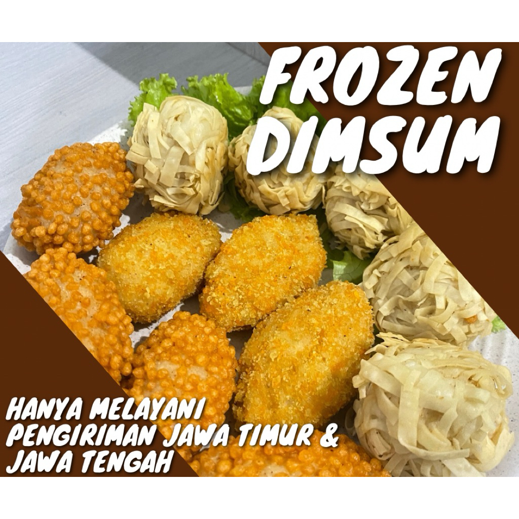 

DIMSUM FROZEN PREMIUM MIX 3 VARIAN udang keju udang kribo nugget crunchy