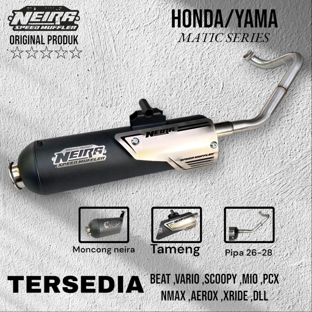 knalpot Standar Racing Matic V2 Avolution Moncong Kenochi Original NEIRA SEED MUFFLER