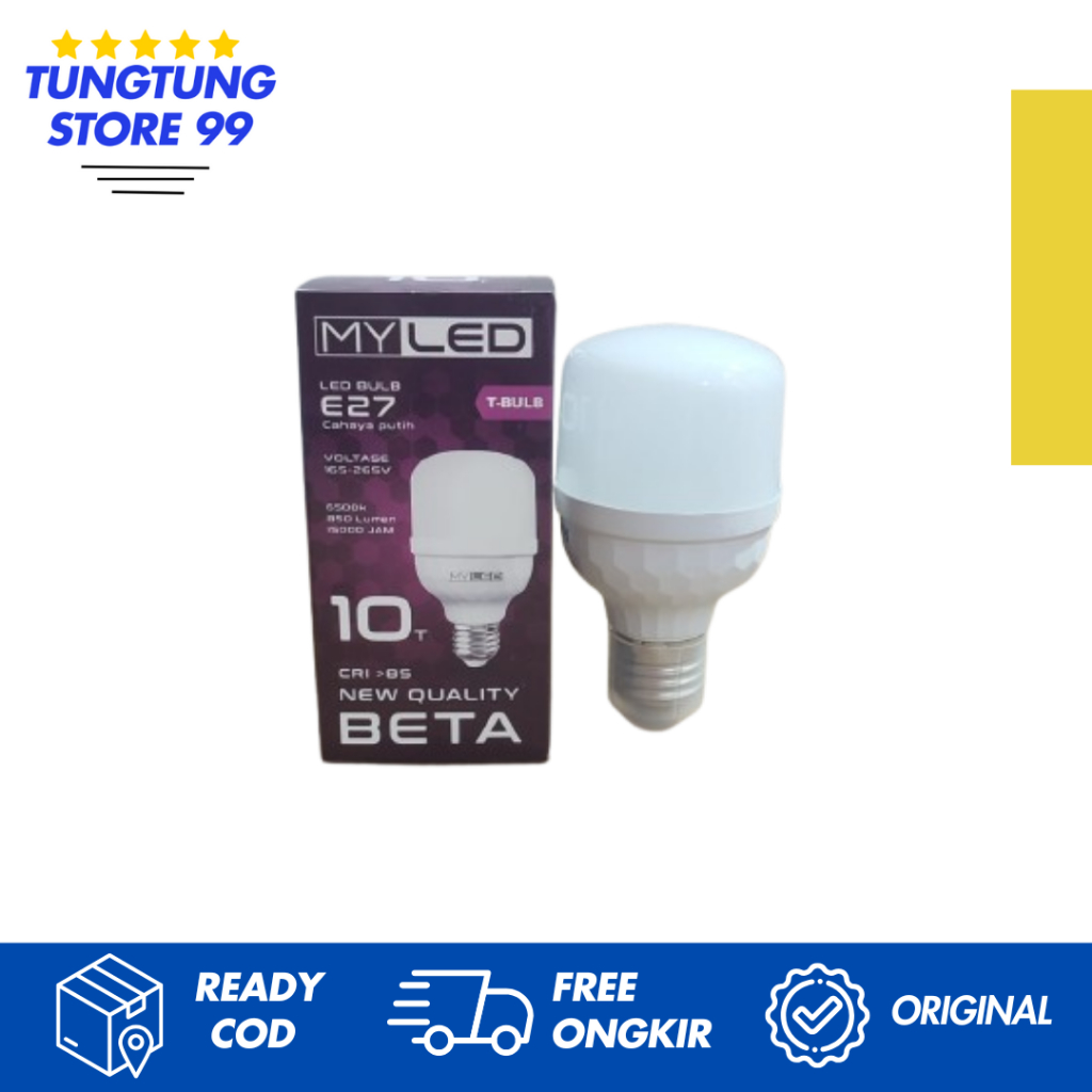MYLED BETA LED 10 T/Bohlam LED murah Merk MYLED BETA 10 T/LED murah myled 10 T