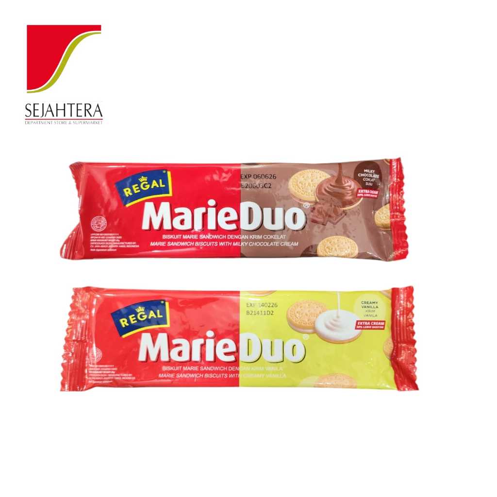 

REGAL BISCUIT MARIE DUO COKLAT/VANILLA 20gr