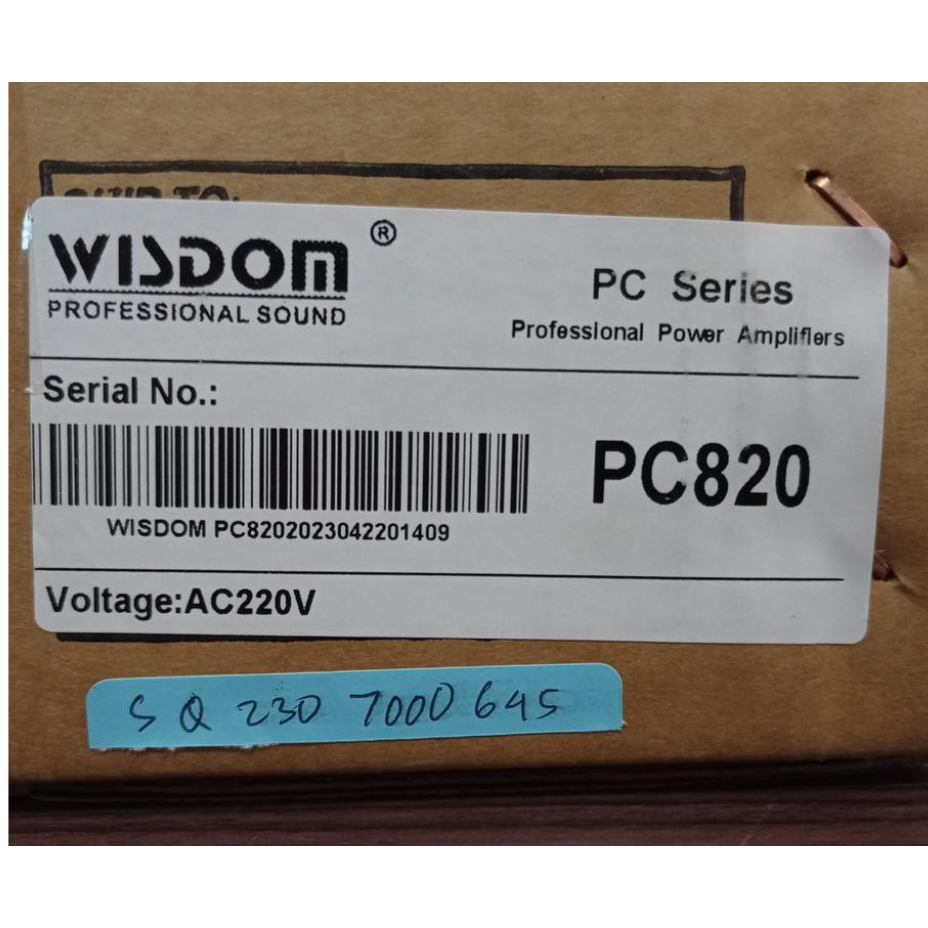 Power Squencer Wisdom PC 820 / PC820 – 8-Channel audio distributor wisdom