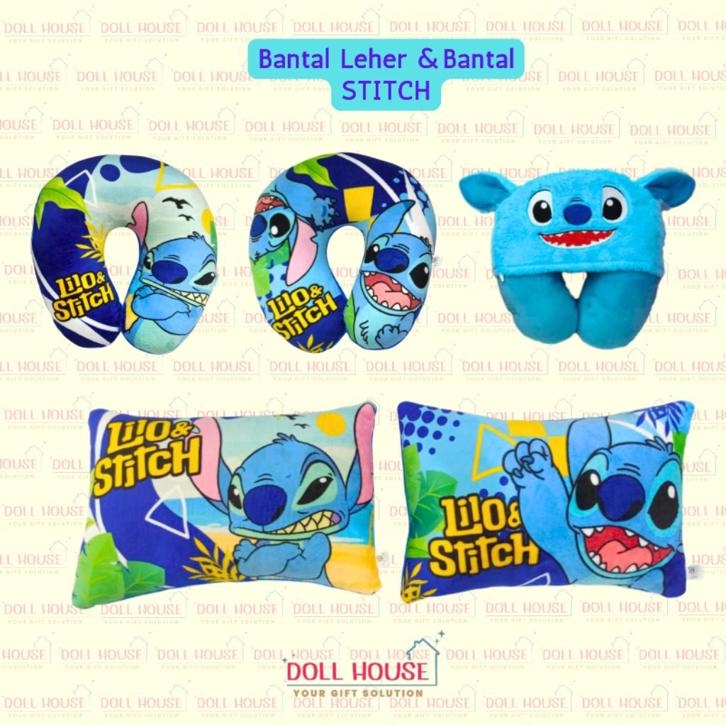 Boneka STITCH / Bantal Leher Stitch / Boneka Sticth / Boneka Lilo Stitch / Boneka Stitch Premium / B