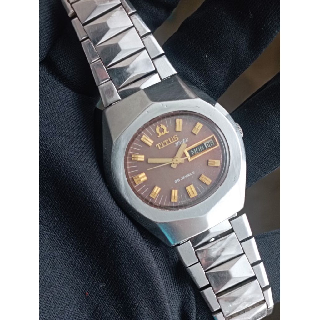 JAM TANGAN TITUS AUTOMATIC ORIGINAL SECOND