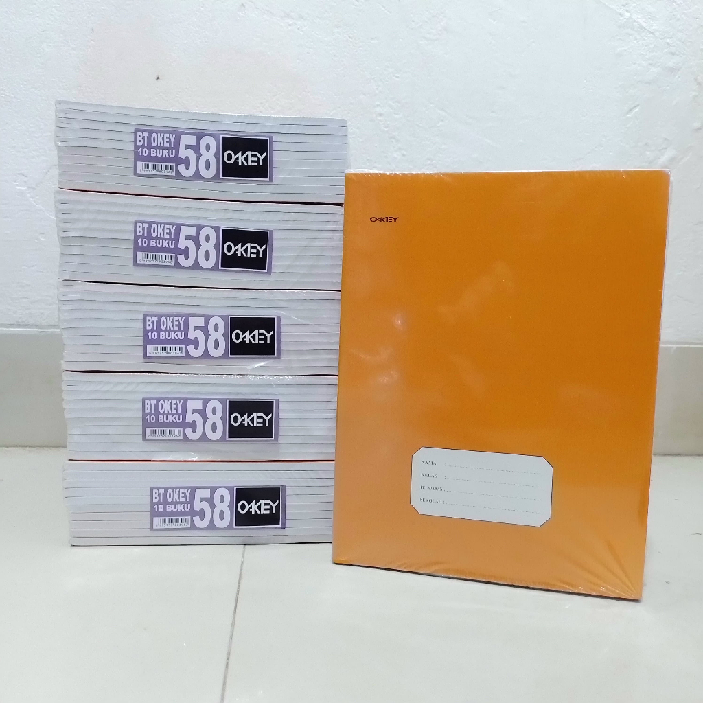 

BH01 Buku Tulis Okey 58 Lembar Kraft ( Pak 10 Buku ) [ Orinal ] Produk By Kiky