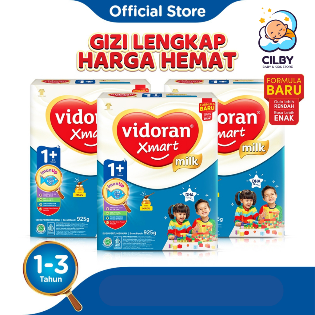 

Vidoran Xmart Milk 950g / Madu / Vanilla / 1+ / 3+