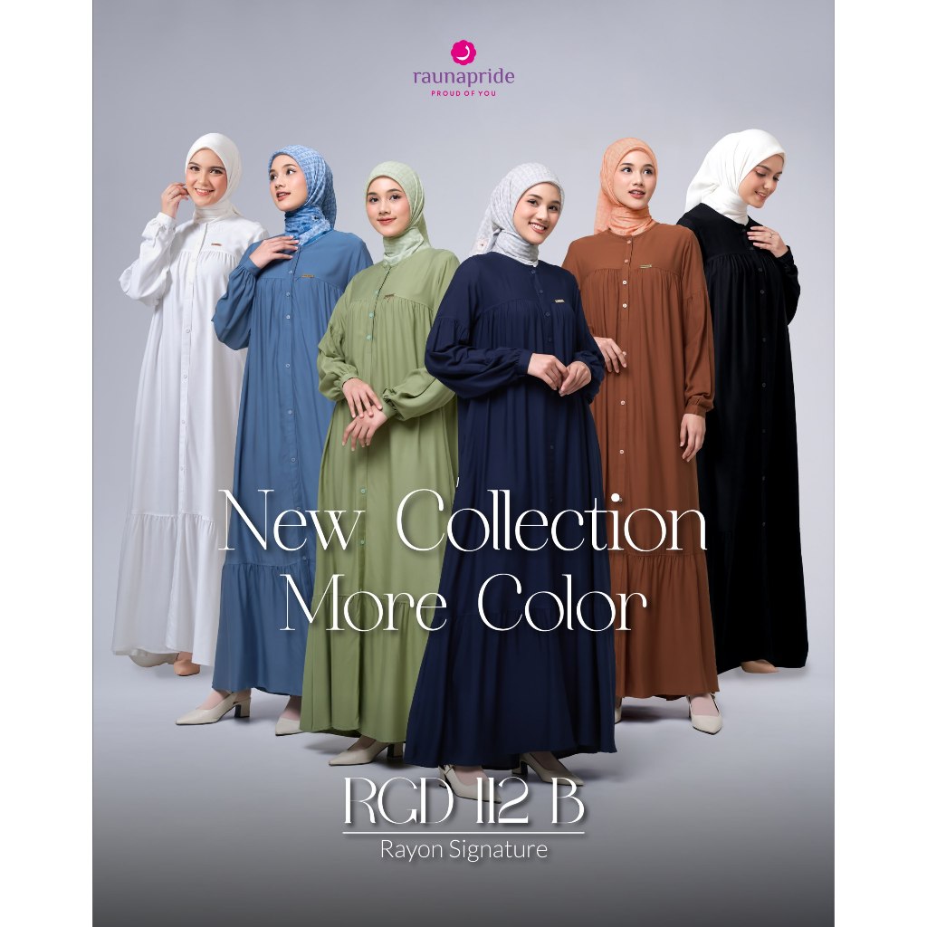 Raunapride Gamis Terbaru 2025 RGD 112 B Gamis Busui Frendly Bahan Rayon Premium Gamis Wanita Kekinia