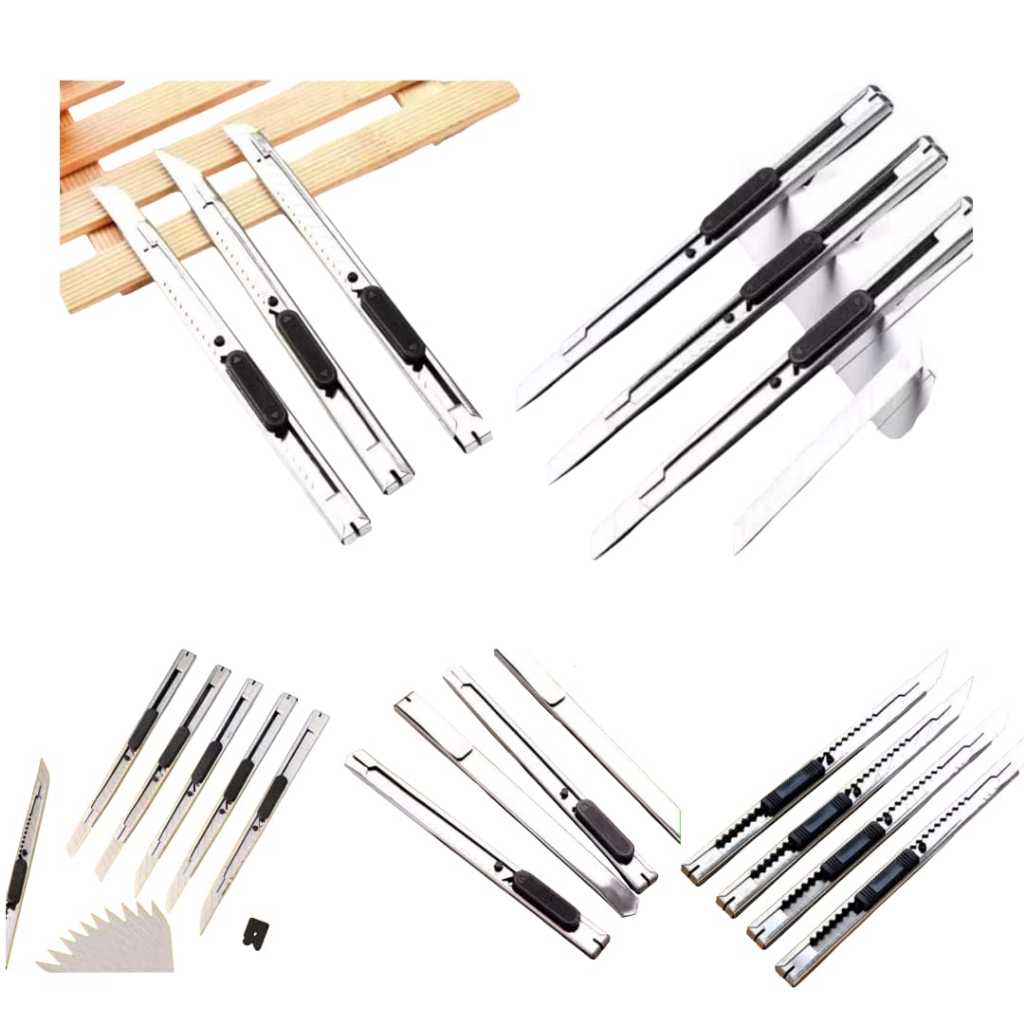 

Pisau Cutter Mini Stainless Cutter Mini Besi Pisau Mini Murah Meriah