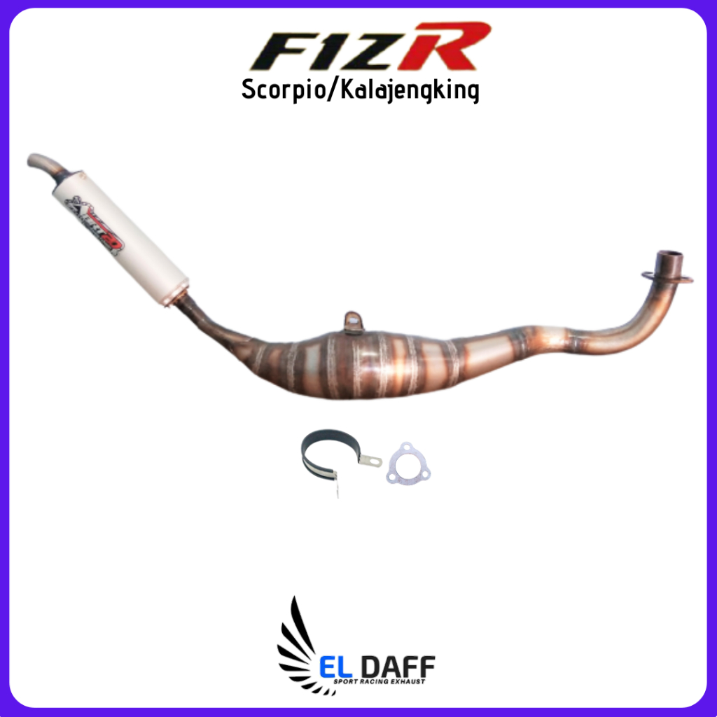 Knalpot Fiz R Standar Racing Kolong Kalajengking Scorpio Abrt20