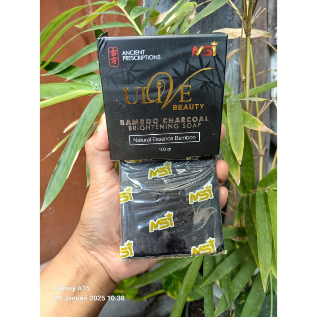 1pcs SABUN BAMBOO CHARCOAL MS 1000%ORI  MEMBER MSI