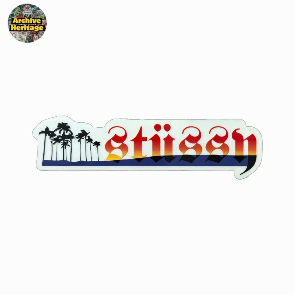 

sticker Stussy Tropical Palms orange stiker