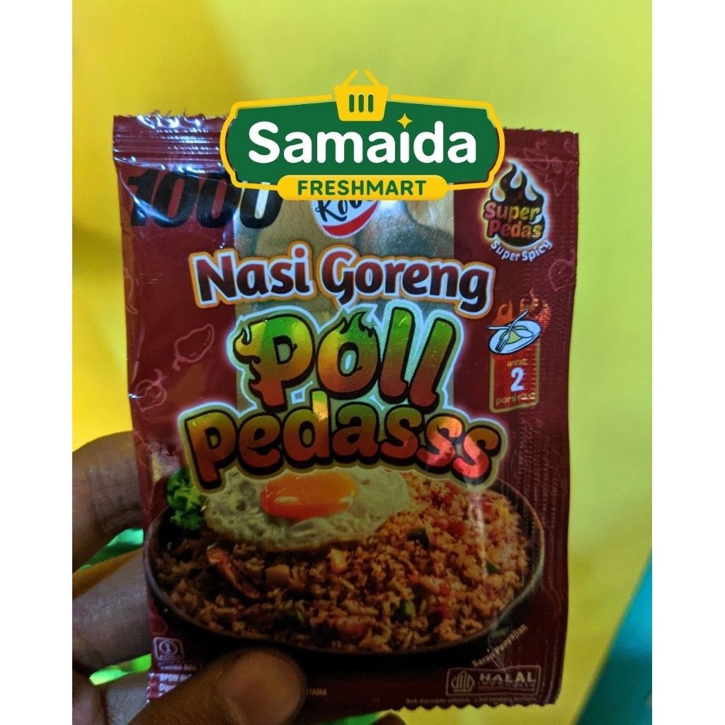 

Kobe Bumbu Nasi Goreng Poll Pedas – Rasa Nampol, Pedasnya Bikin Nagih!