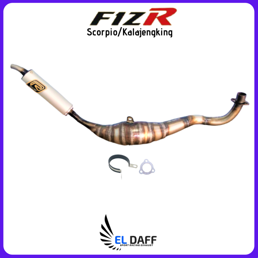 Knalpot fiz r F1zr RCB Kolong Plat Scorpio Kalajengking