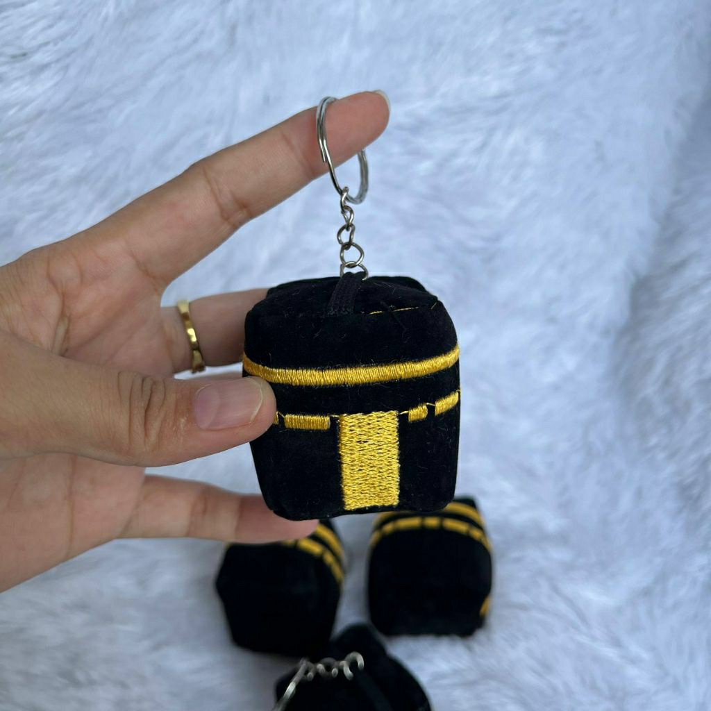 ganci kakbah kain|gantungan kunci kakbah|gantungan kunci unik| ganci kakbah|ganci murah|ganci oleh-o