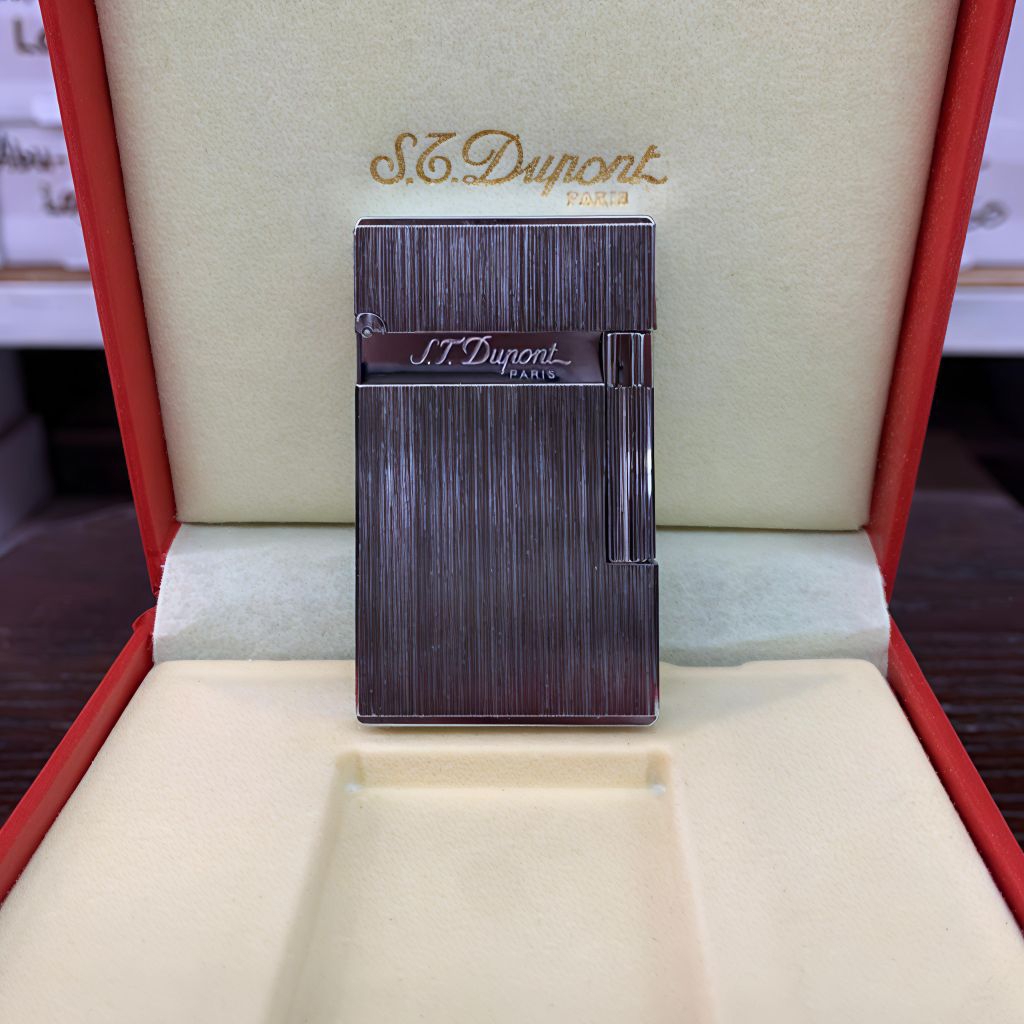Korek Api S. T. Dupont Silver Vintage Lighter Super Premium