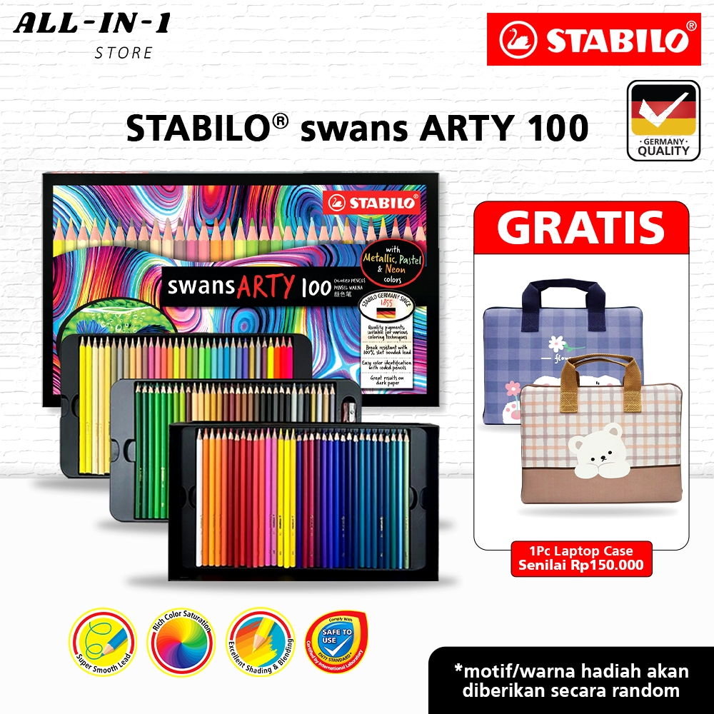 

Stabilo Swans Arty 100 Color Pencils