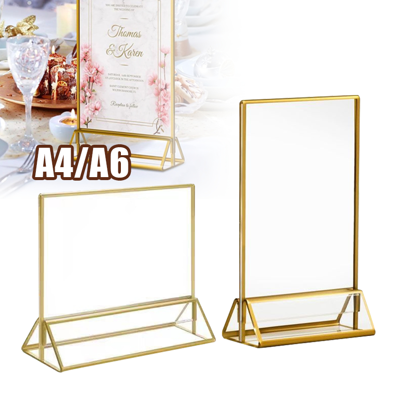 

A4/A6 Stand Akrilik Tempat Brosur Acrylic Tent Card Stand Brochure Untuk Cafe Atau Rumah Makan