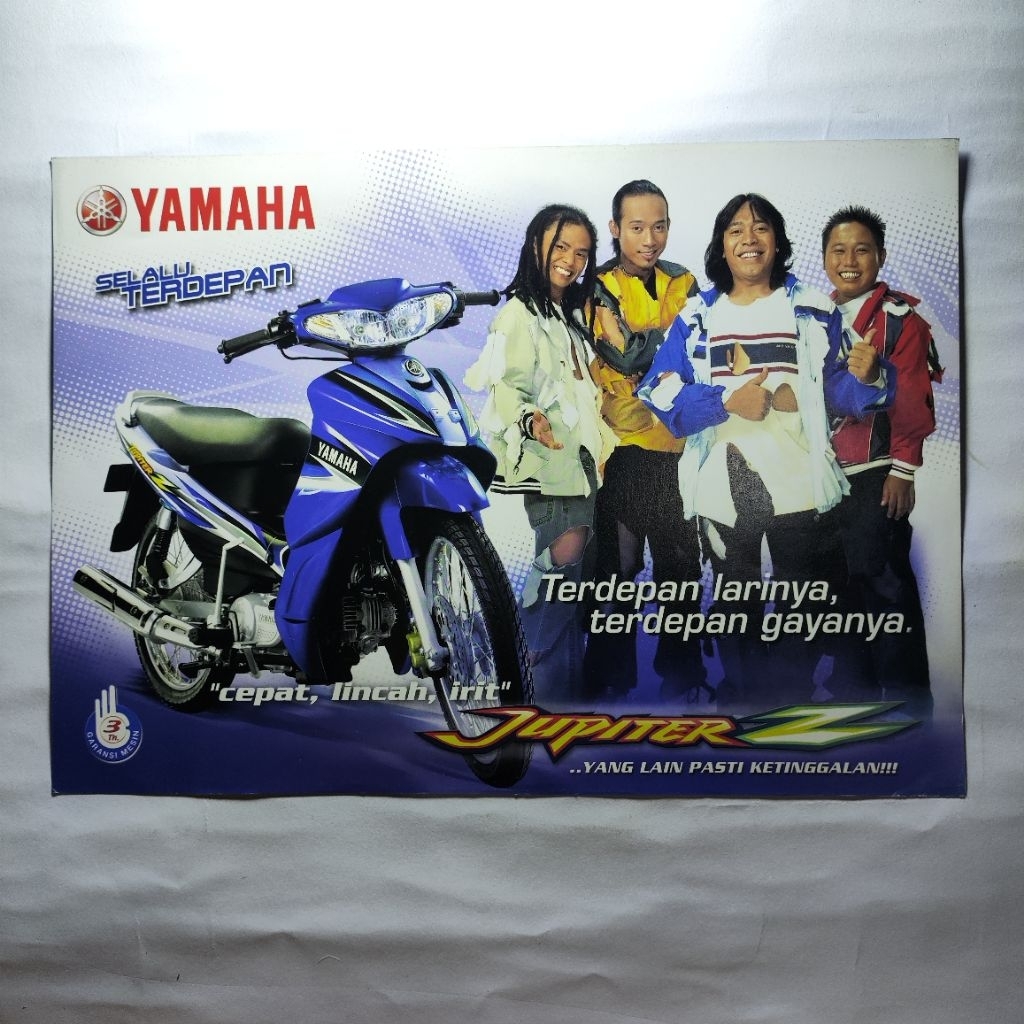 Brosur Flyer Leaflet Poster Jadul Lawas Yamaha Jupiter Z Tahun 2005