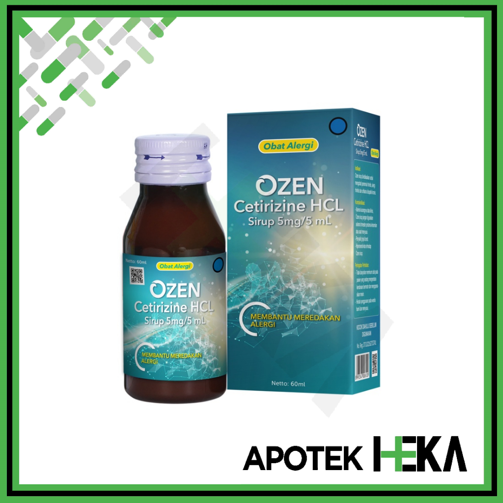 Ozen Sirup 60 ml - Cetirizine Obat Alergi (SEMARANG)