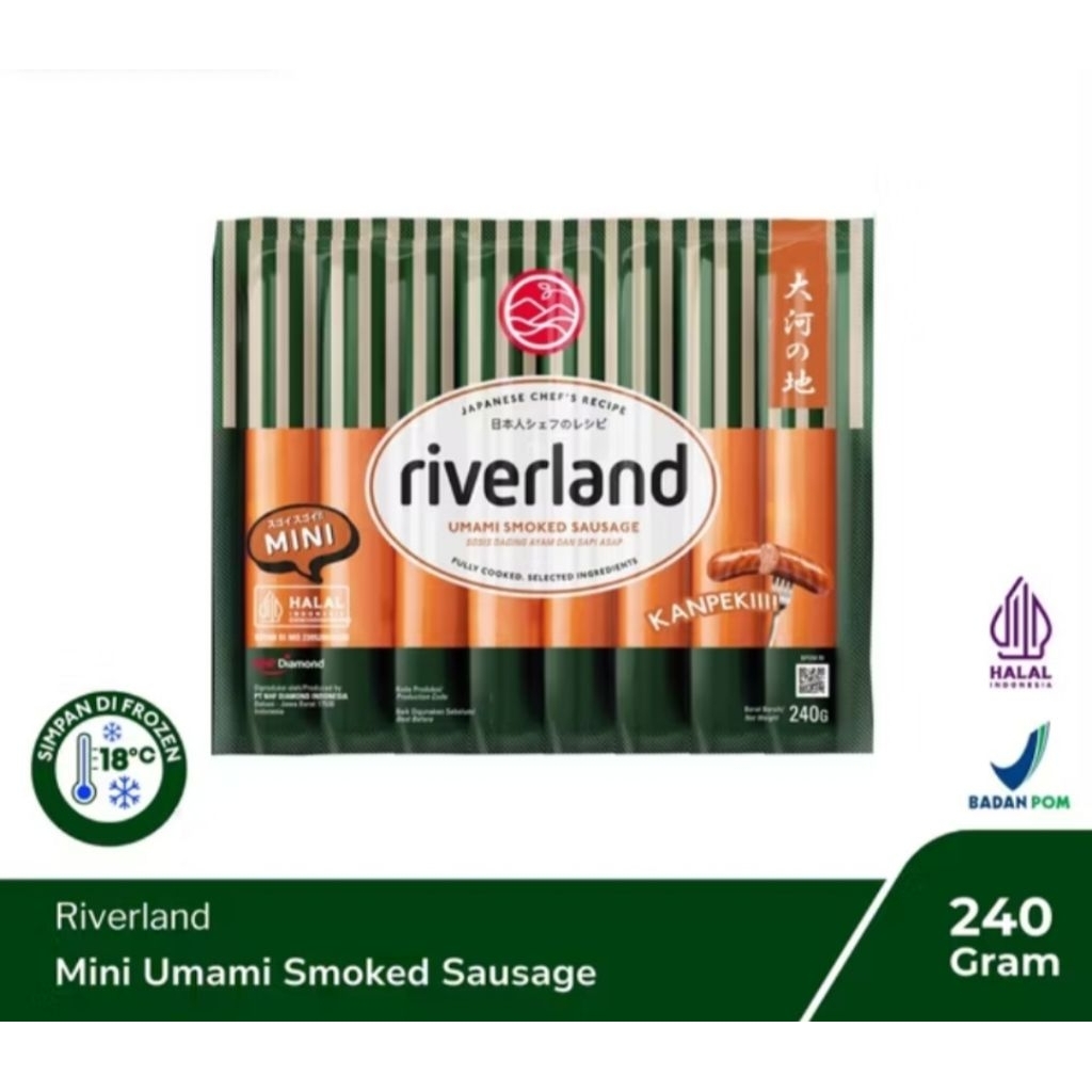 

RIVERLAND - Mini Umami Smoked Sausage 240 Gram