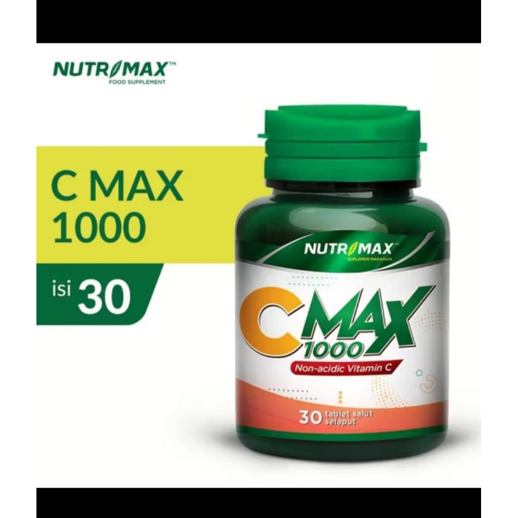 NUTRIMAX C MAX 1000 - (ORIGINAL) VIT C UNTUK DAYA TAHAN TUBUH ISI 30 TABLET