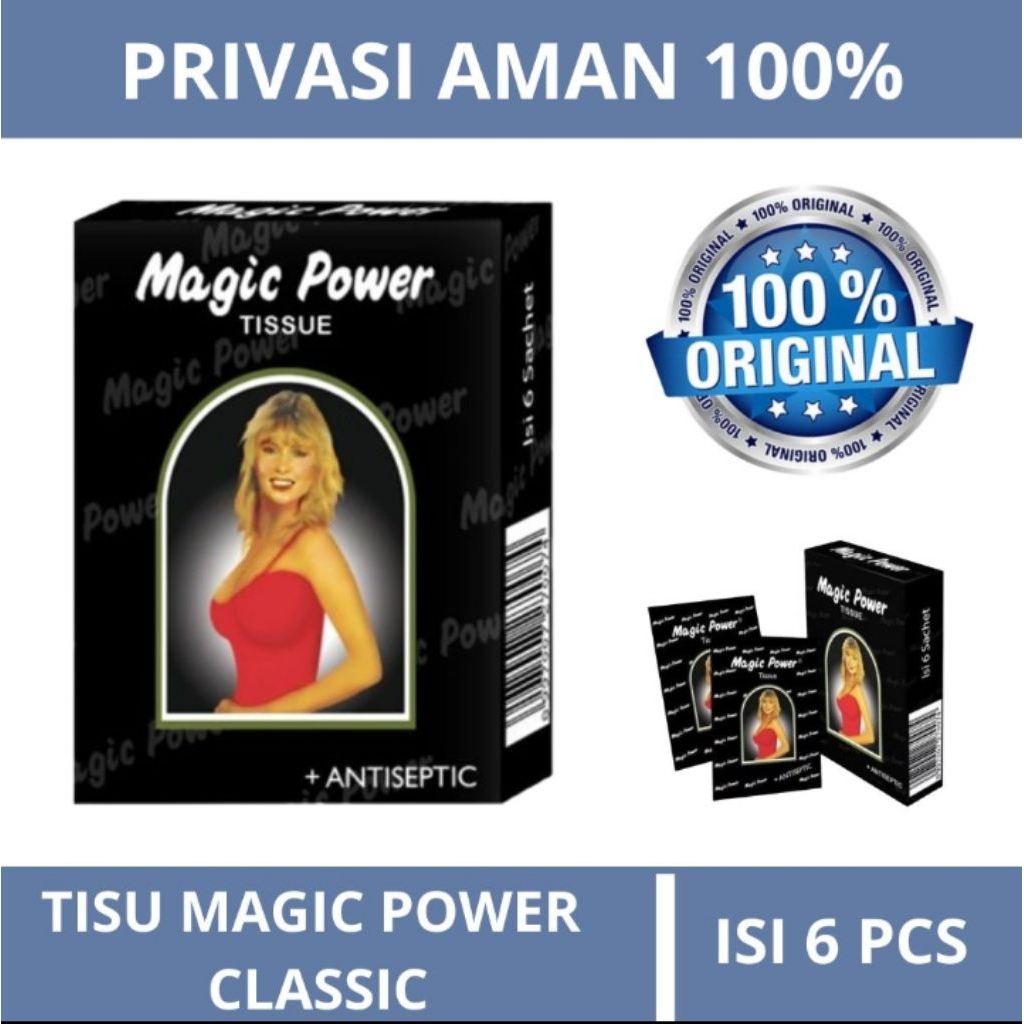 TISU MAGIC BPOM harga 1 sachet ya kk