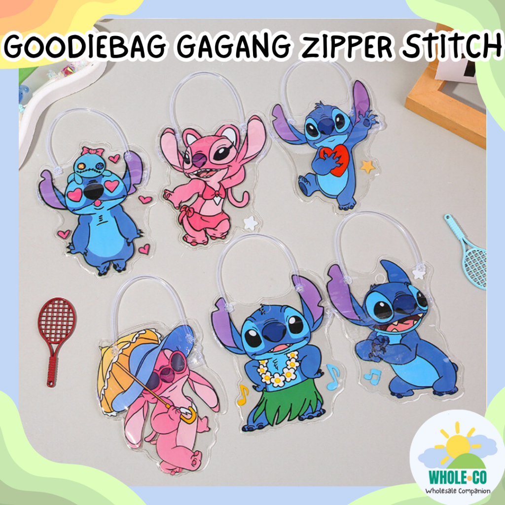 

Goodiebag Gagang Zipper Lilo and Stitch Premium Pouch PVC Hadiah Kado Gift Ulangtahun Lucu Unik Imut Termurah Grosir Cod