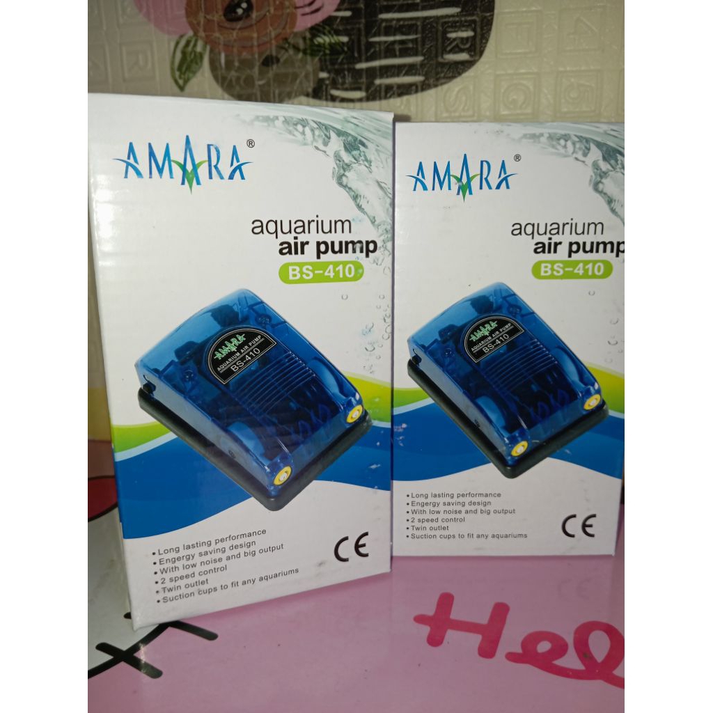 pompa aquarium AMARA BS-410 Aerator pompa udara aquarium 2 lubang