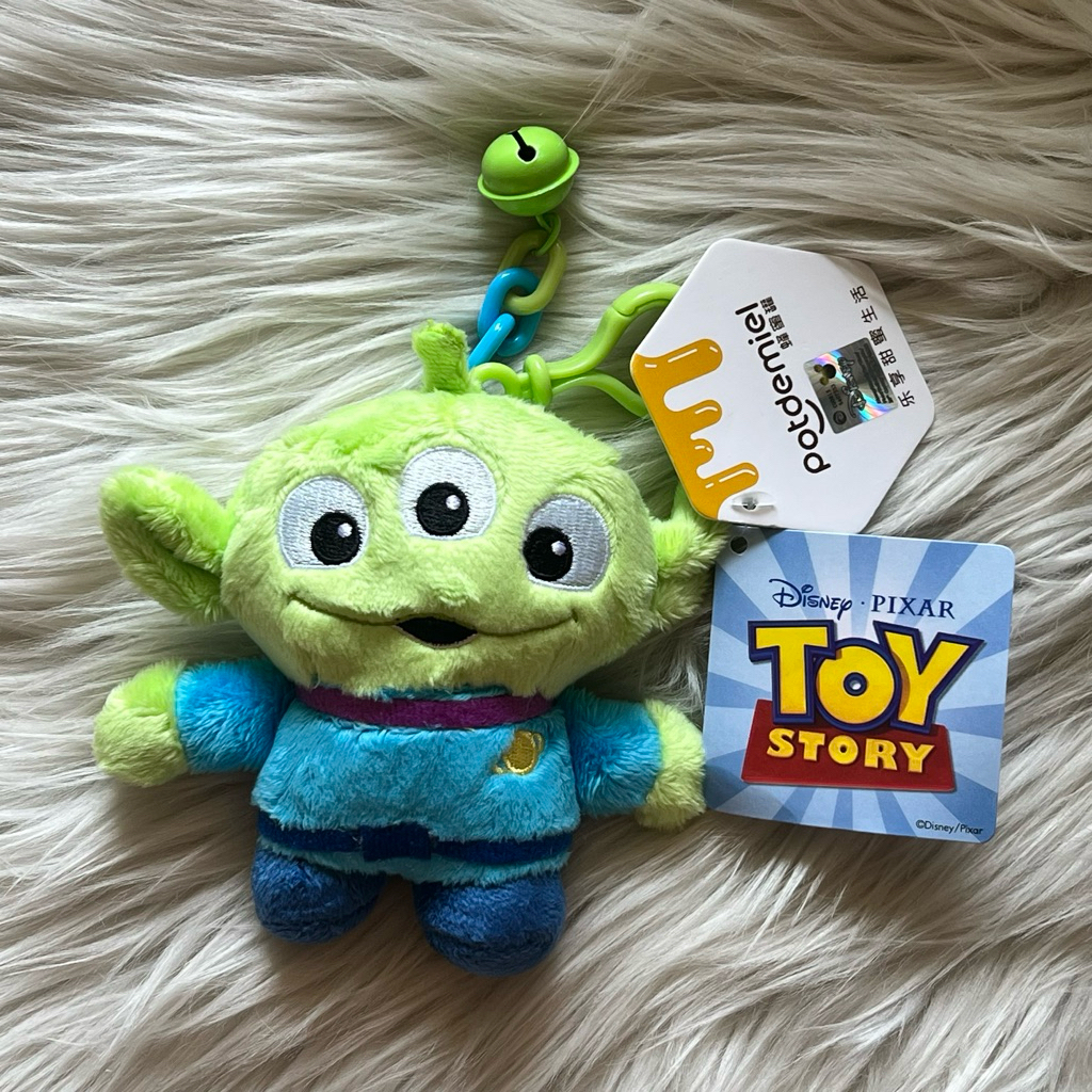 DISNEY x TOY STORY THREE EYES ALIEN KEYCHAIN - gantungan kunci boneka toy story alien