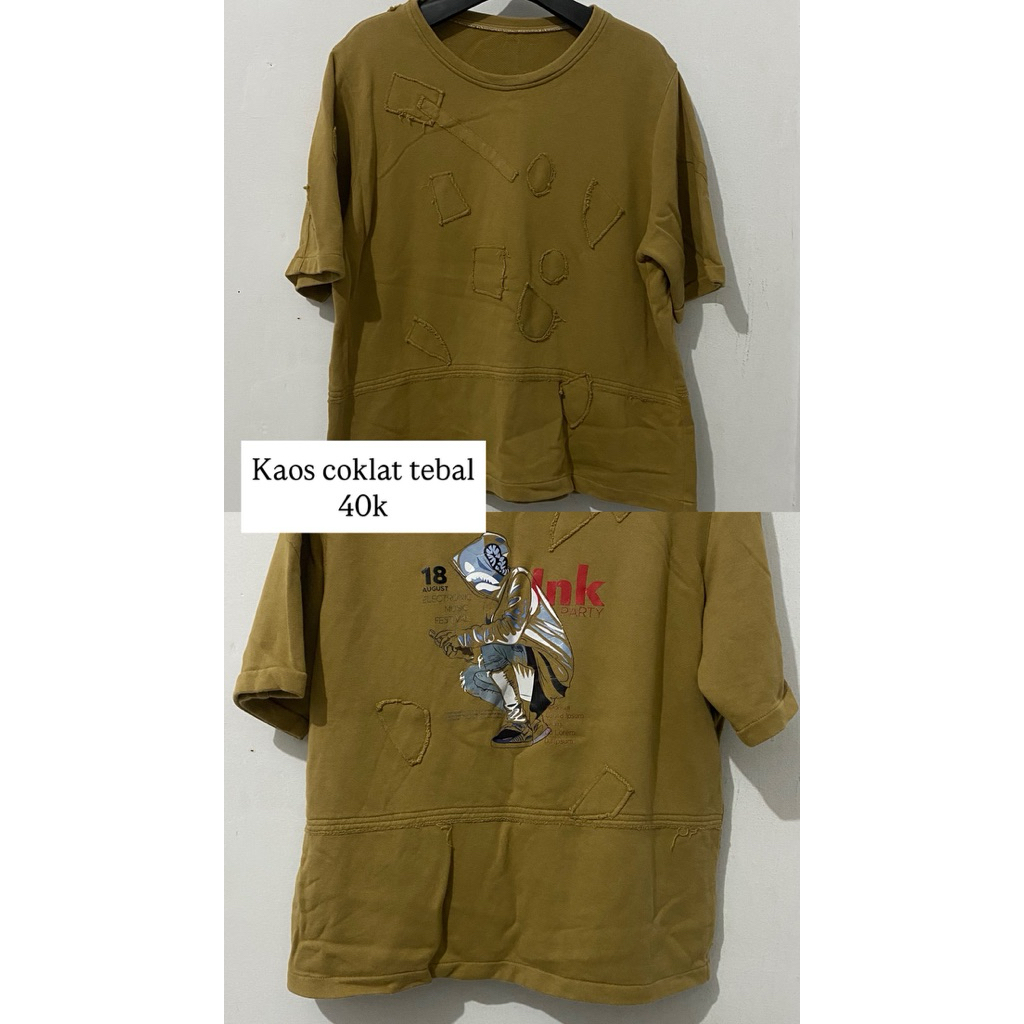kaos coklat bronze