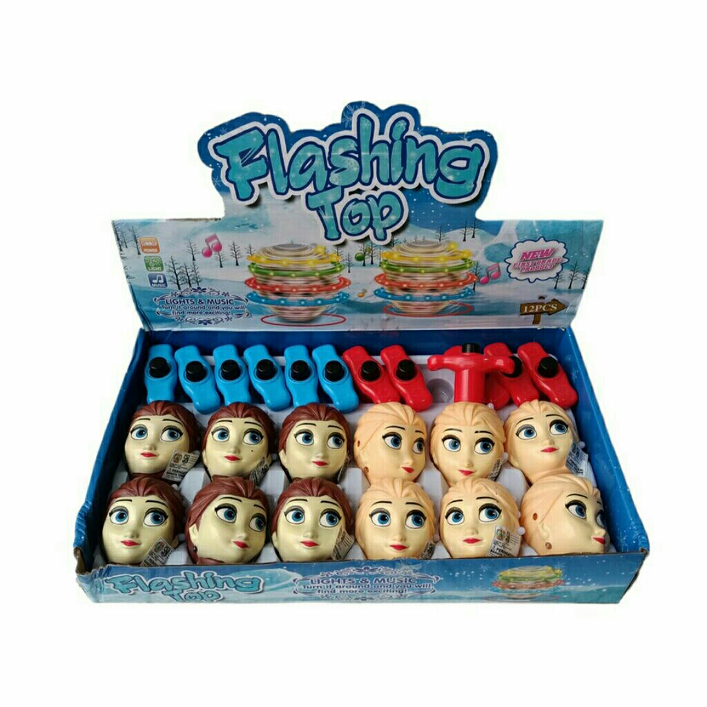 Mainan Anak Gangsing Lampu Karakter Beautiful Girl