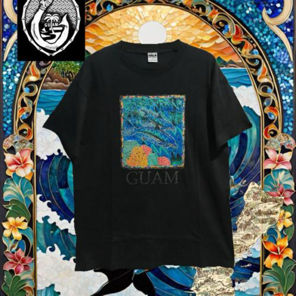 Vintage 90s Guam USA Hawaii Artwork T-Shirt