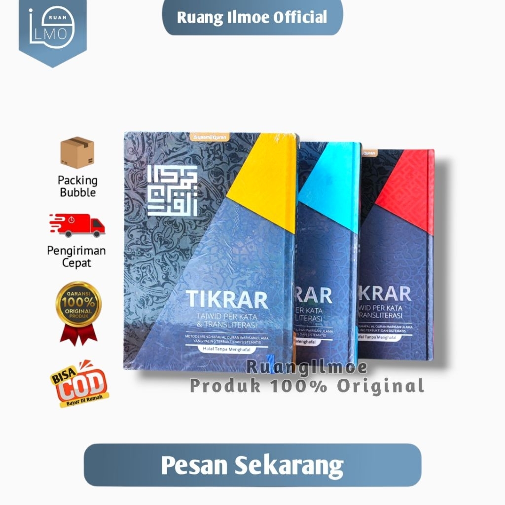 Al Quran Tikrar Tajwid Perkata & Transliterasi B5 Hardcover
