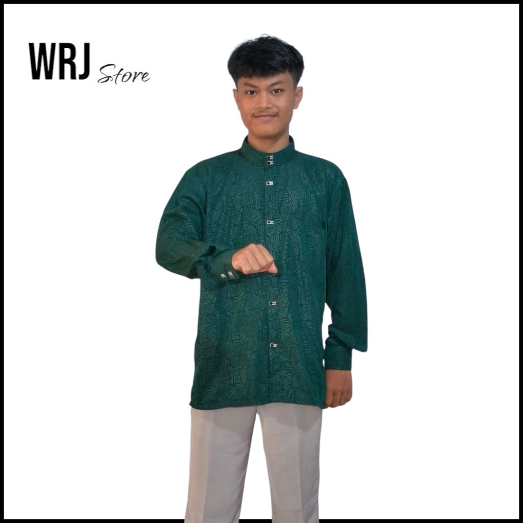 Kemko Sultan Embos Lengan Panjang Manset Terbaru 2025 Warna Coklat Cream Putih