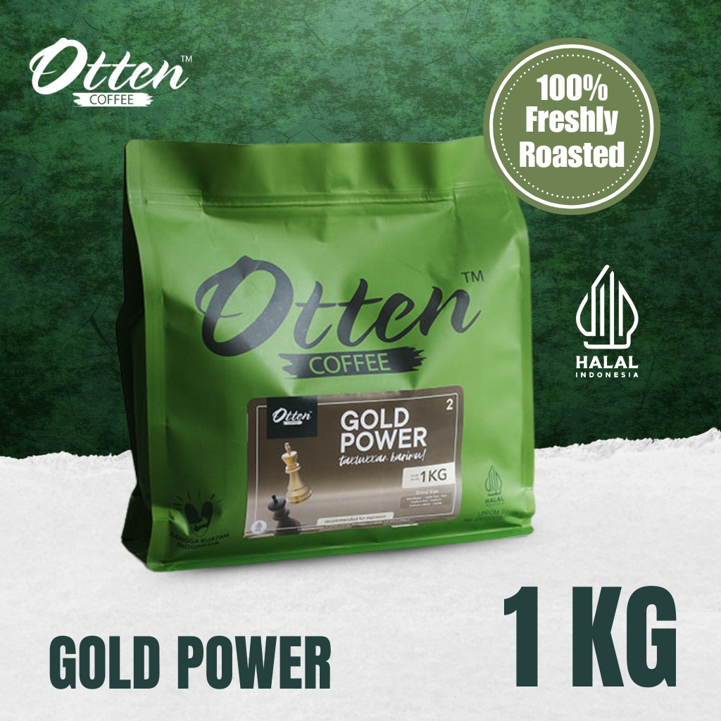 

Gold Power - Kopi House Blend 1 Kg - Commercial Blend - Biji / Bubuk Kopi Otten Coffee ROASTED BEANS