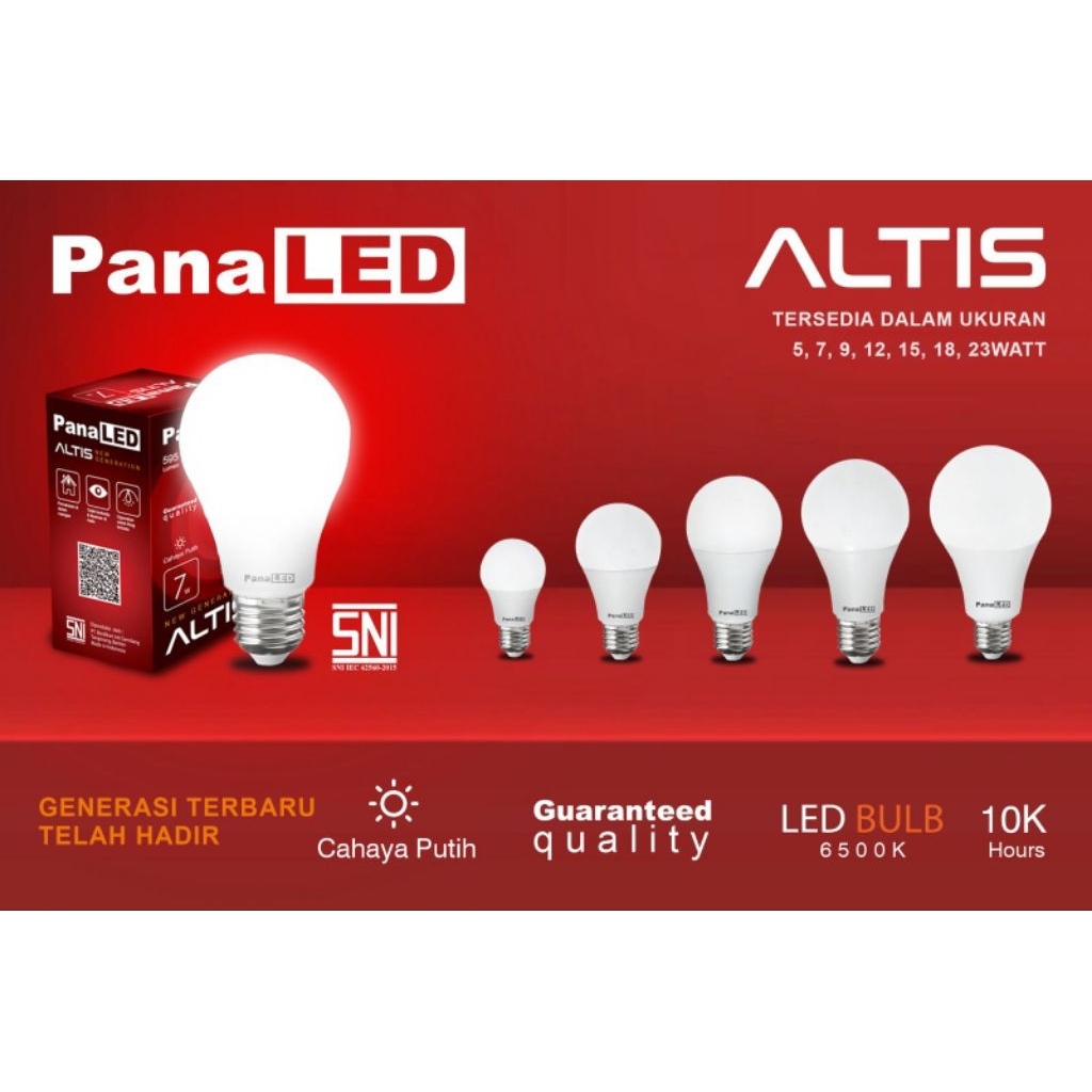 Bohlam Lampu / Lampu Led Panaled Altis 15watt