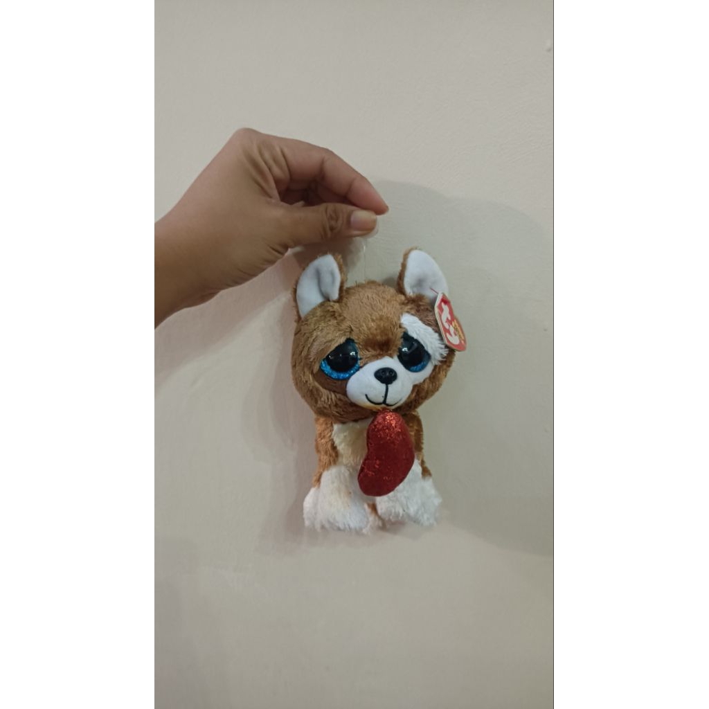Boneka Anjing / Doggy / Guguk Bulir Gigit Love TY Ori