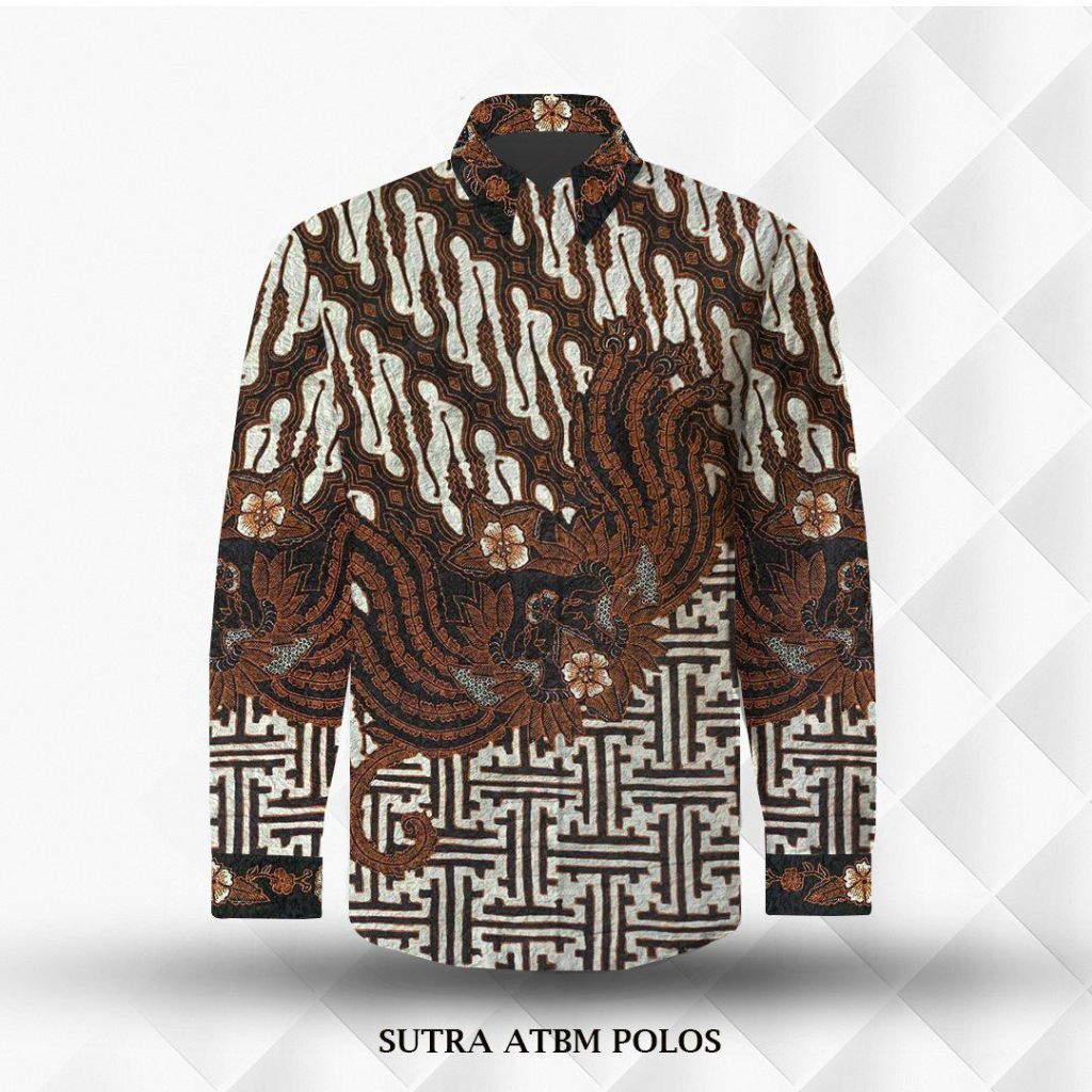 kain batik tulis pria bahan sutera batik tulis sogan. batik tulis sutera. ad