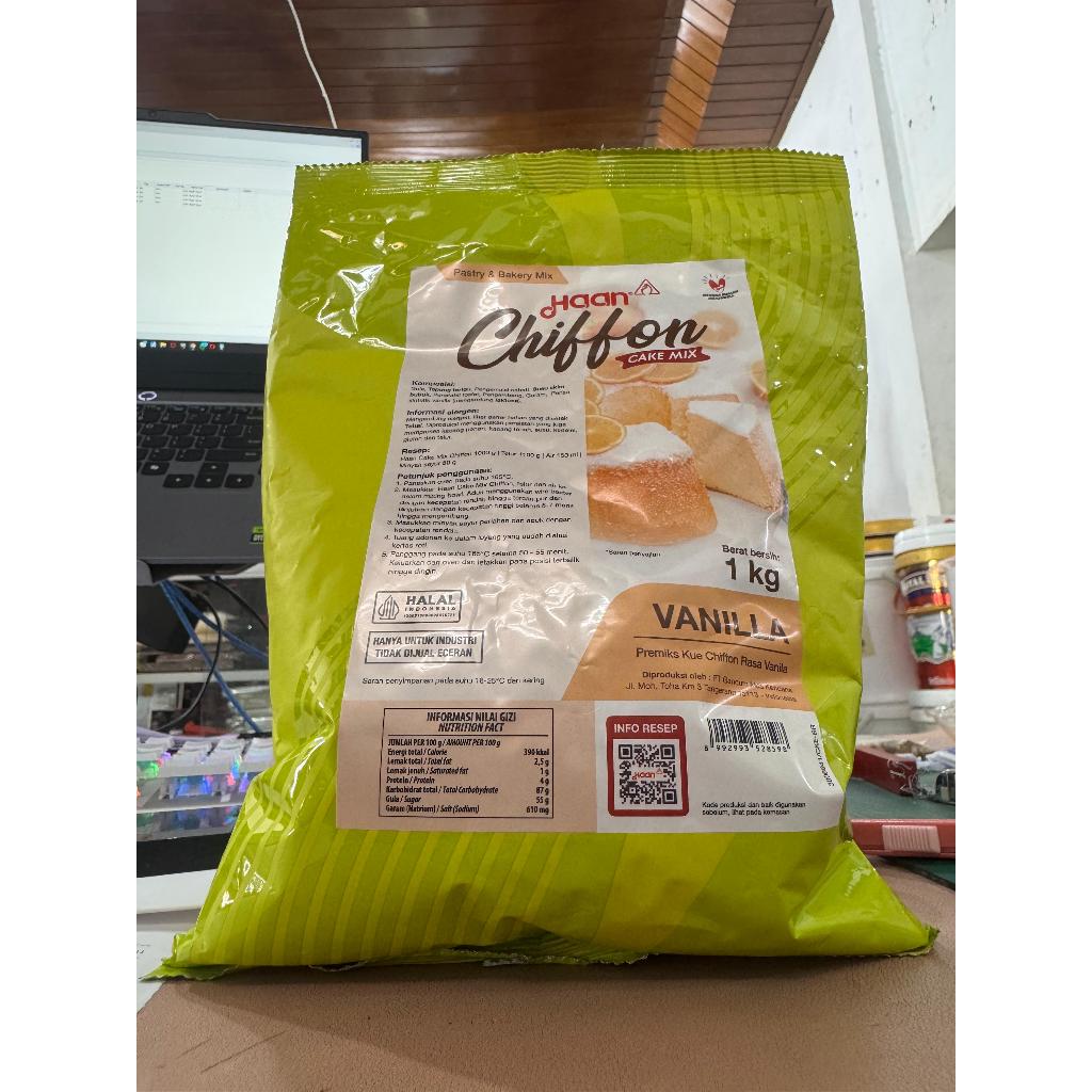 

Chiffon Vanilla Haan / Haan Chiffon Vanilla / Premix Chiffon Vanilla Haan - 1 Kg