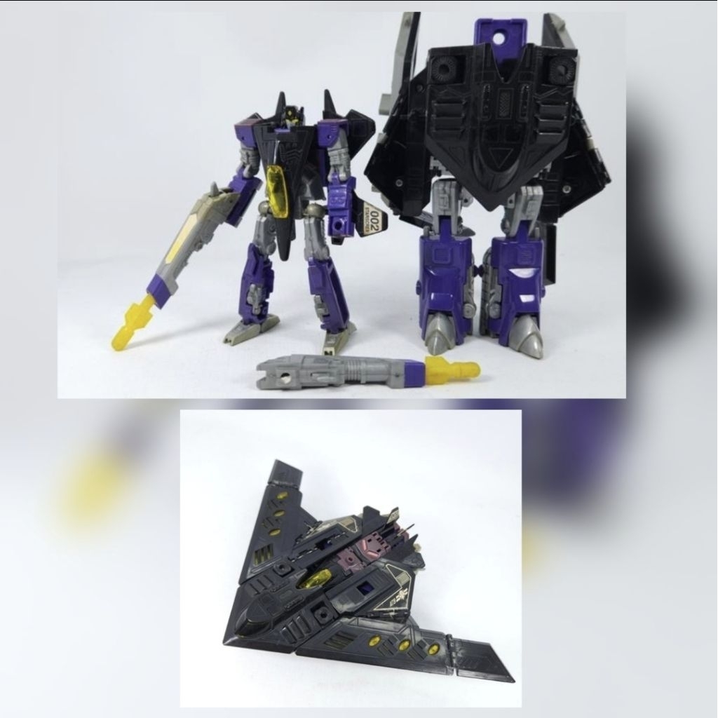 [vintage 1998] transformers beast wars II starscream & BB d13 stealth aircraft tank takara tomy