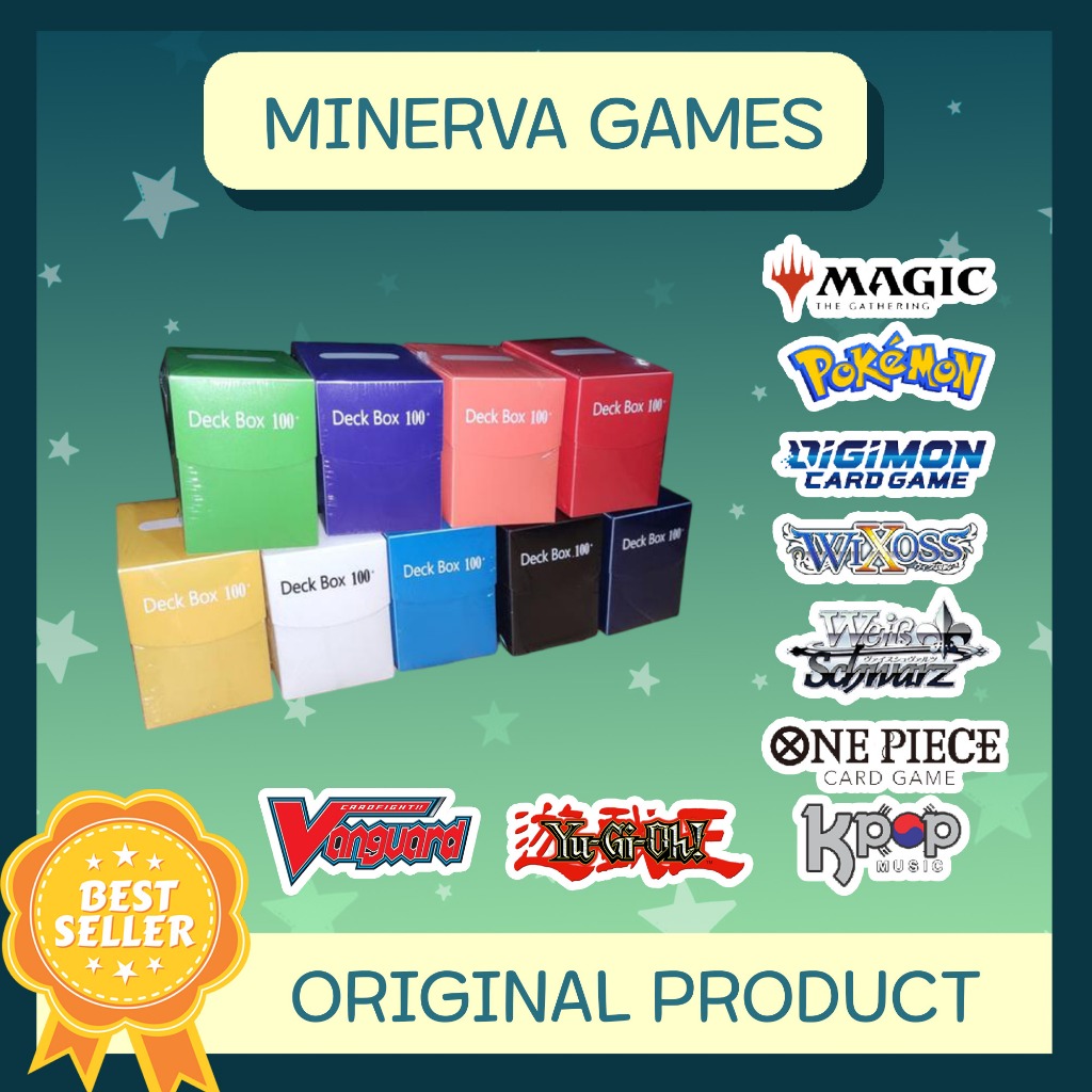 Deck Box TCG Hard Plastik Size 100+ Pokemon Yugioh Digimon MTG Onepiece