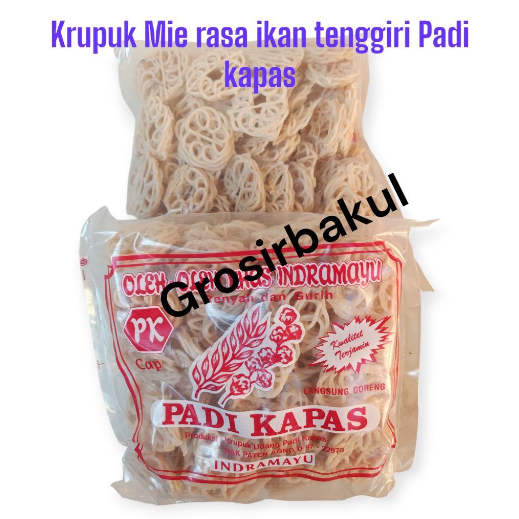

Kerupuk mie mentah rasa ikan tenggiri cap padi kapas Termurah