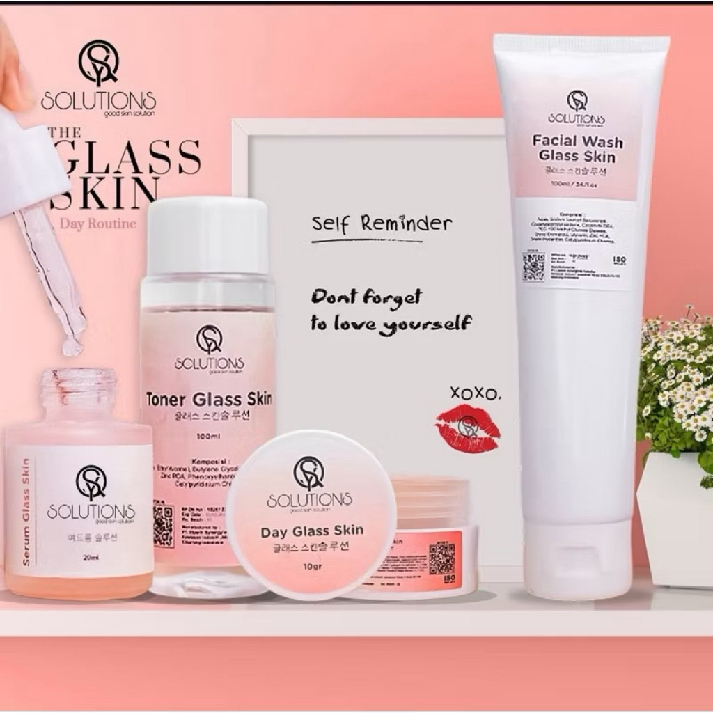 SYQ SOLUTION PAKET GLASS SKIN - PAKET SKIN CARE MENCERAHKAN KULIT