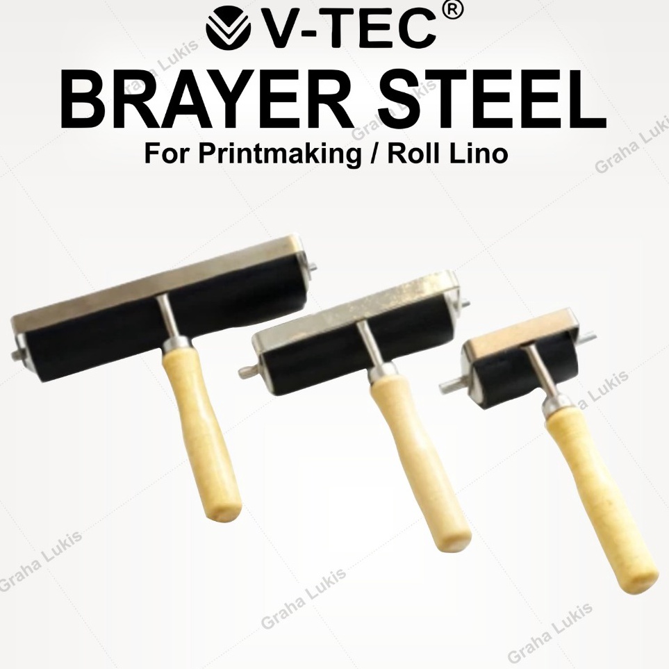 

KODE A56E Brayer for Printmaking Roll Lino Rol Besi Perlengkapan Seni
