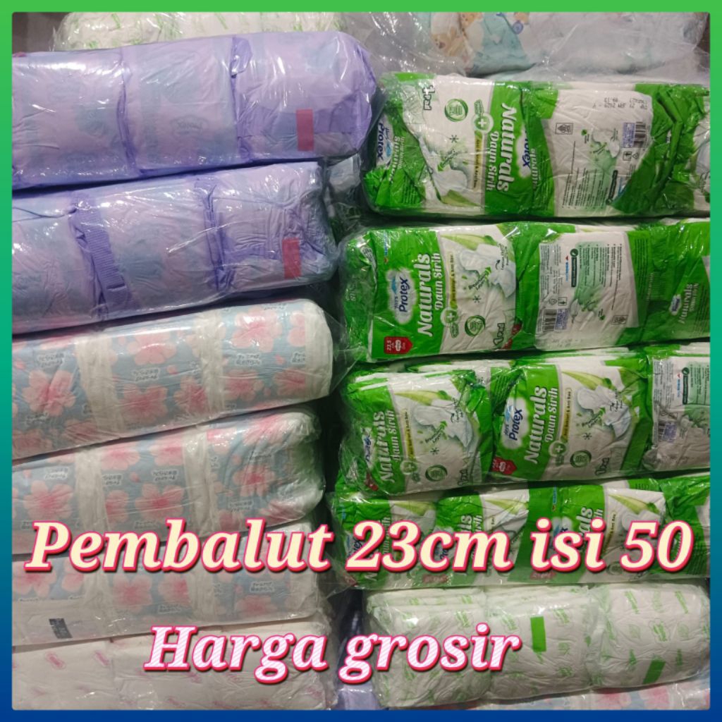 PEMBALUT WANITA 23CM REPACK ISI 50