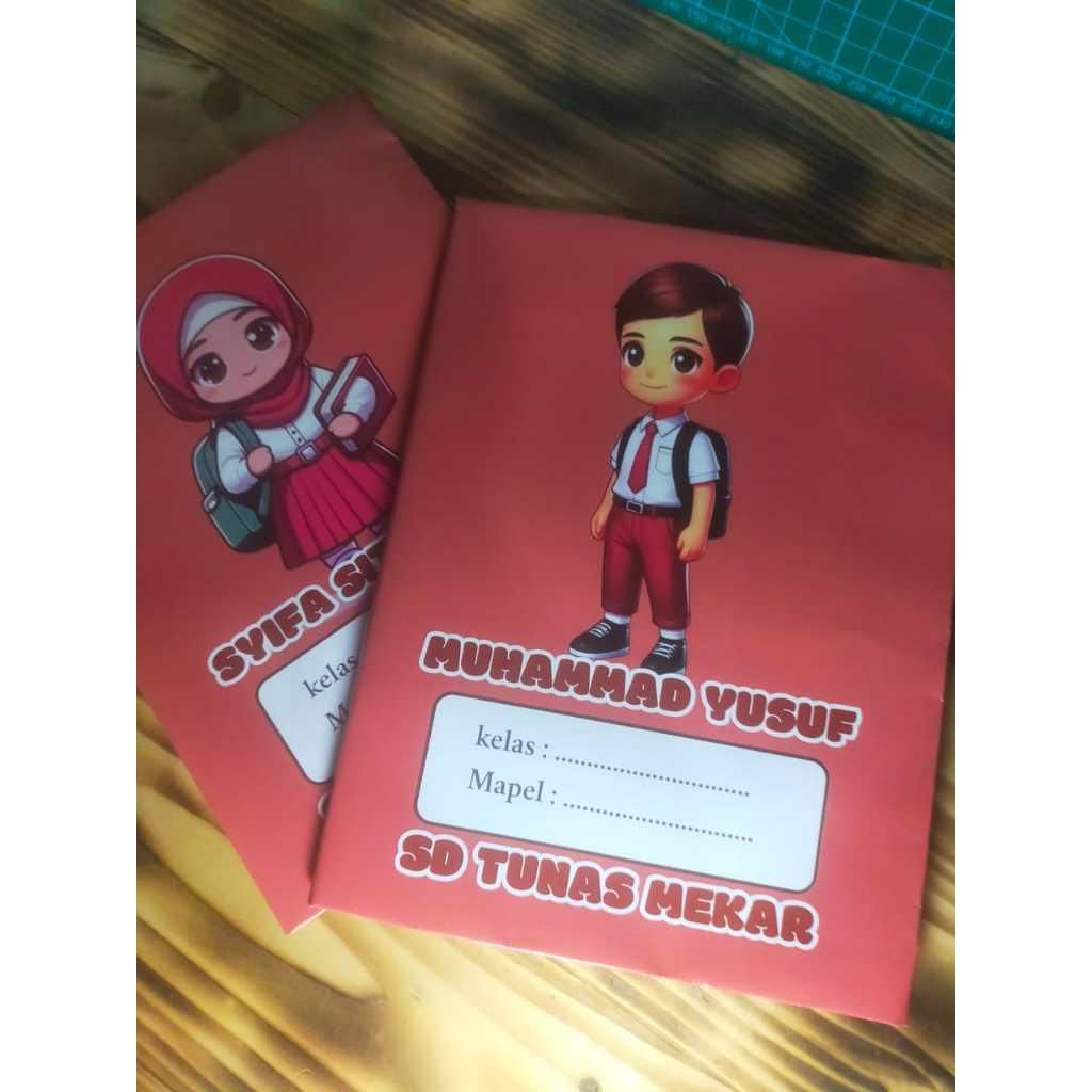 

Sampul Buku Estetik Anak SD Costum Nama
