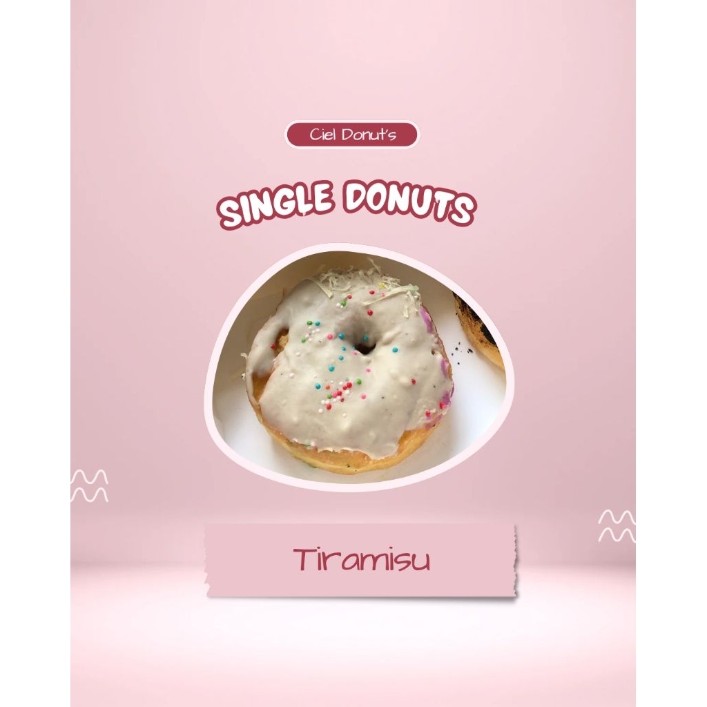

Ciel Donut’s Tiramisu | Donat topping | Donat premium halal