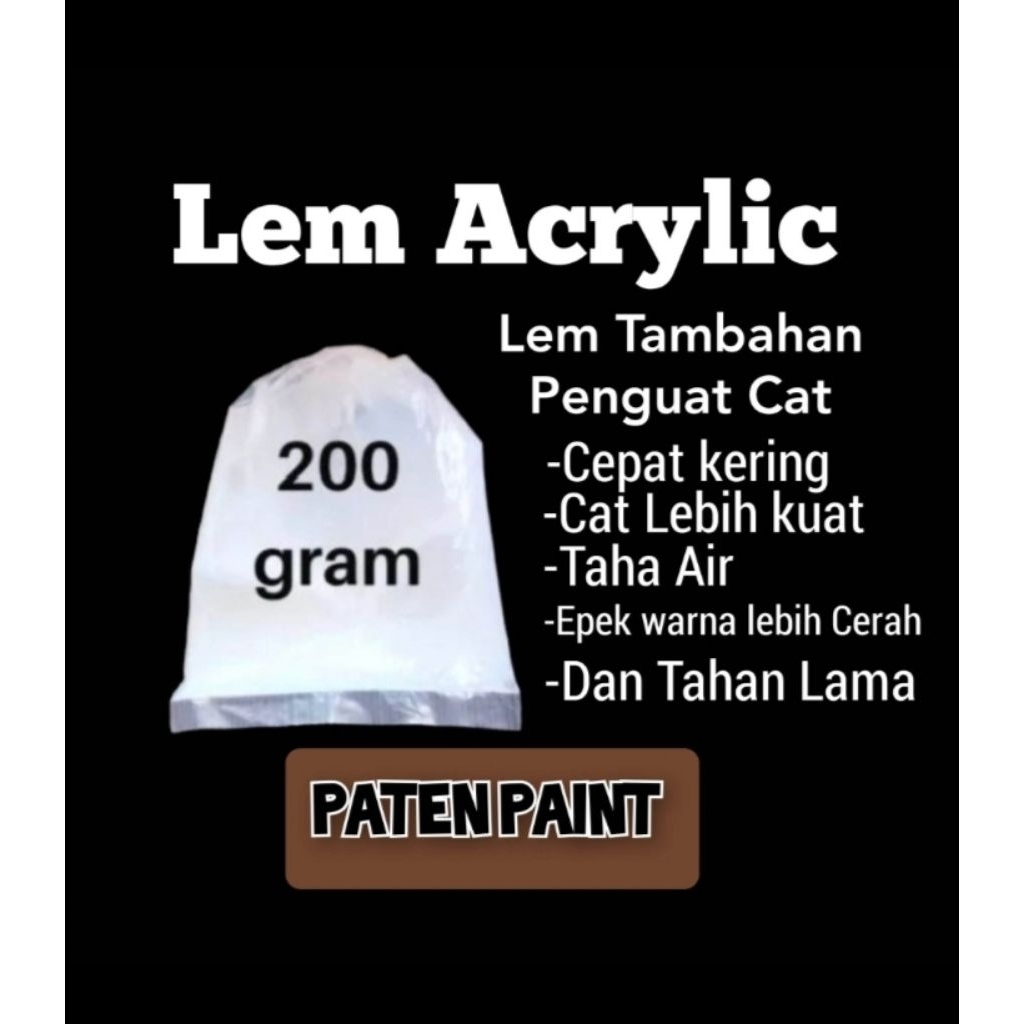 Lem Acrylic Penguat Cat Tembok 200 Gram
