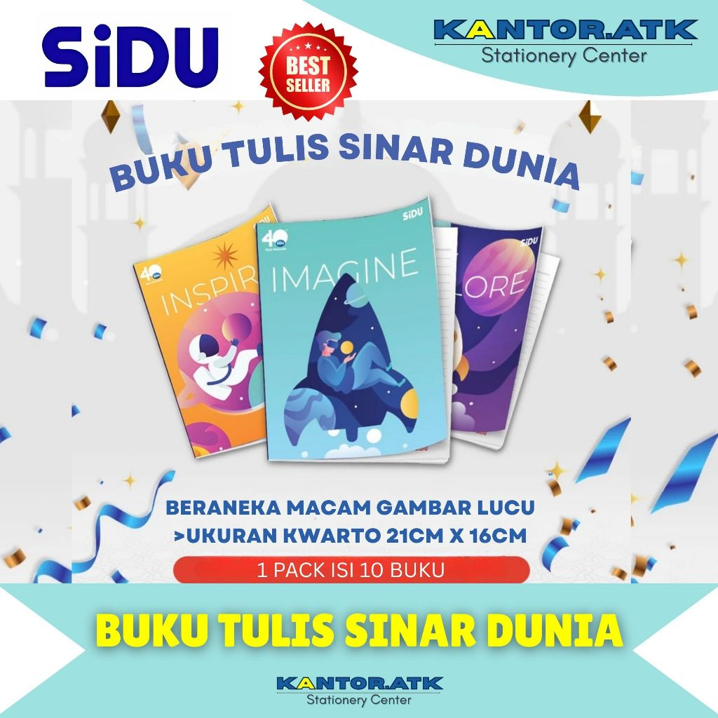 

(10PC) Buku Tulis SIDU 38 Lembar (PACK) Sinar Dunia