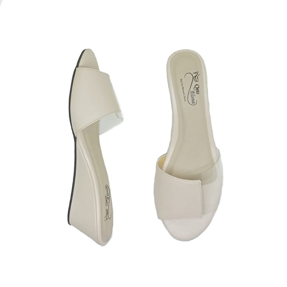 NR_Big_Size Sandal Wedges Slop Wanita Casual Formal Pesta Kondangan Kekinian